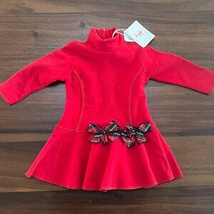 New w/ $185 Tag Il Gufo Holiday Dress Size 18 months